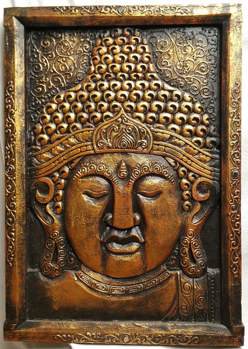 Buddha Tavla Resolute (50x70cm) | AsianArts.se
