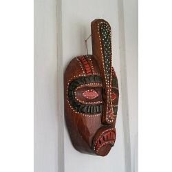 Mask Aborigin 25cm Mörkbrun