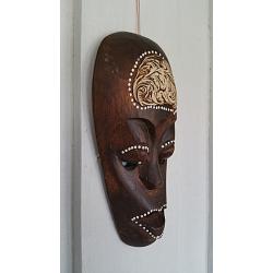 Mask Lombok Resin 20cm Brun